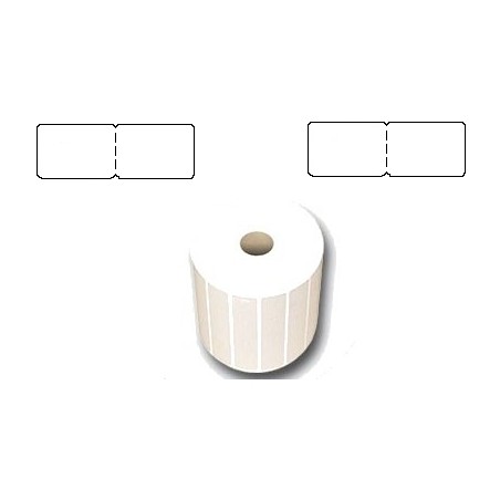 1000 Etiquettes double pour zebra